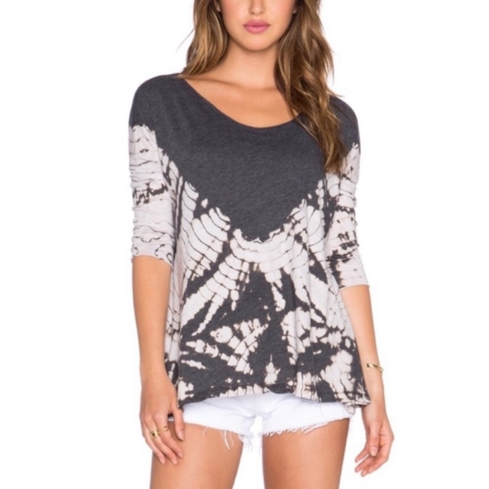 Free People/We The Free Coastal Tie Dye Oversize Swing Top SZ S w MEASUREMENTS